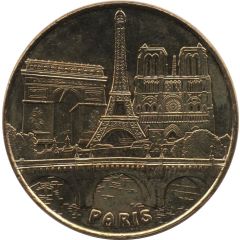 Monnaie de Paris Tourist Token - Paris Les 3 monuments et le Pont-Neuf