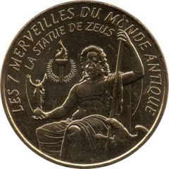 Monnaie de Paris Tourist Token - Les 7 merveilles du monde antique La statue de Zeus