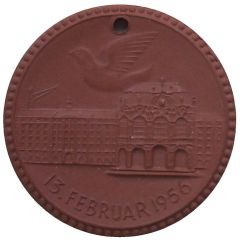 Medaille - Dresden lebt - 13.Februar 1956