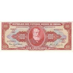 100 Cruzeiros Thesouro Nacional, 2nd print, `Valor Recebido`