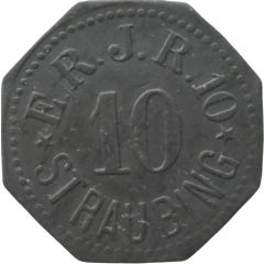 10 Pfennig - Straubing E./R.J.R.
