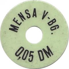 5 Pfennig - Mensa V-BG. Bonn