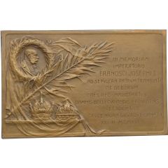 Plaquette - Death of Emperor Franz Joseph