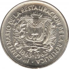 1 Peso Restoration of the Republic