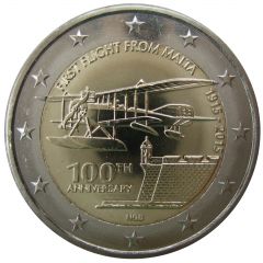 2 Euros First Flight from Malta