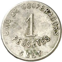 1 Peseta - Unió de Cooperadors