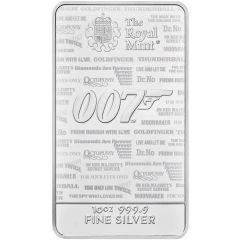 10 oz Silver James Bond, No Time To Die