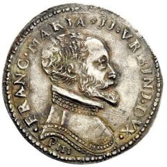 Teston - Francis Maria II della Rovere Bust right, Pesaro