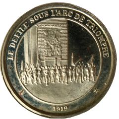 Token - L`Histoire de France Le défilé sous l’Arc de Triomphe 1919