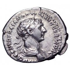 Denarius - Trajan PARTHICO P M TR P COS VI P P S P Q R, Sol