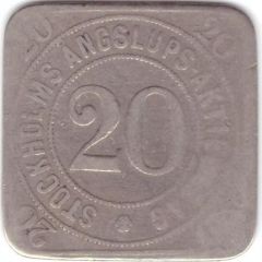 20 Öre - Stockholms Ångslups Aktiebolag S.V.OL.Morell and Co