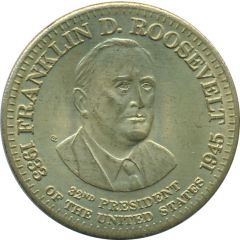 Token - Shell`s Presidential Coin Game Franklin D. Roosevelt