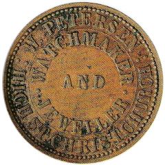 1 Penny - W. Petersen Christchurch