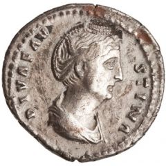 Denarius - Faustina the Elder AETERNITAS