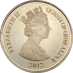 10 Pence - Elizabeth II Cannon, smaller bust
