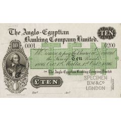 10 Pounds Anglo-Egyptian Banking Company Limited