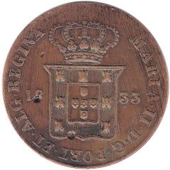 20 Réis - Maria II Loios