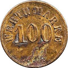 100 Pfennig Werth Marke