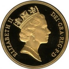 2 Pounds - Elizabeth II Bank of England, Gold mule