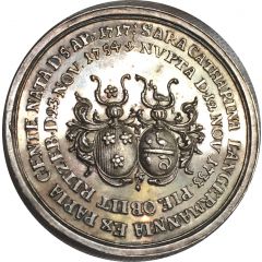 Medal - Death of Sara Catharina Langermann `Bürgermeisterpfennig` Hamburg