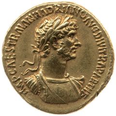 Aureus - Hadrian DIVI NER NEP P M TR P COS CONCORD, Concordia and Spes