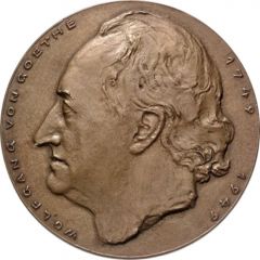 Prize medal of the Hessian Ministry of Science and Art - 200th anniversary of Johann Wolfgang von Goethe