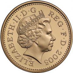 1 Pound - Elizabeth II Menai Bridge, Gold Proof