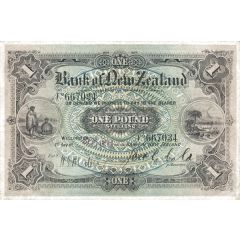 1 Pound Bank of New Zeland, Text on back