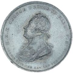 Medal - George III Regency, white metal