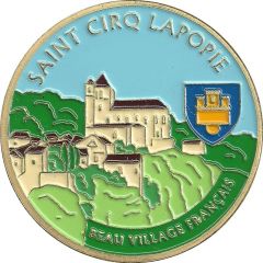 Jeton touristique - Souvenir et Patrimoine - Saint Cirq Lapopie - Beau village français