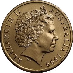 1 Dollar - Elizabeth II 4th Portrait - International Year of Older Persons