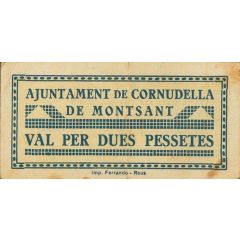 2 Pesetas Cornudella de Montsant