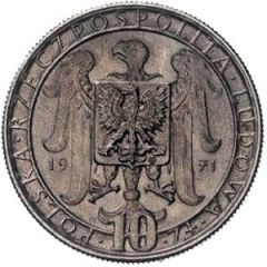 10 Zlotys 50th Anniversary of Third Silesian Uprising, Trial Strike