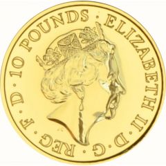 10 Pounds - Elizabeth II Year of the Monkey, Fine Gold