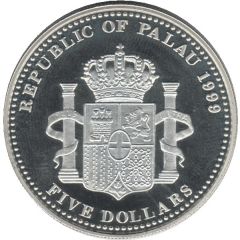5 Dollars Spanish 5 Peseta