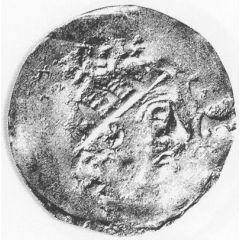 Denier - Henry II Strasbourg mint, temple