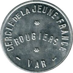 10 Centimes - Cercle de la Jeune France - Rougiers [83]