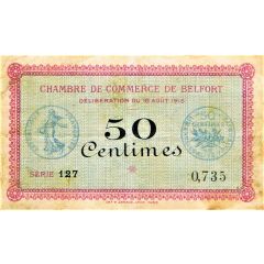 50 Centimes - Chambre de Commerce de Belfort 90