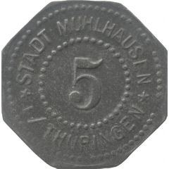 5 Pfennig - Mühlhausen in Thüringen