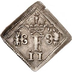 1/2 Ducat Coronation, Klippe, Silver pattern strike
