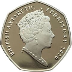 50 Pence - Elizabeth II HMS Erebus, Silver