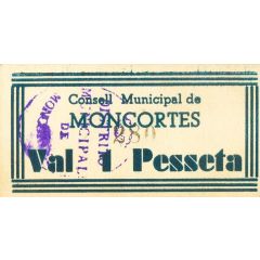1 Peseta Moncortès