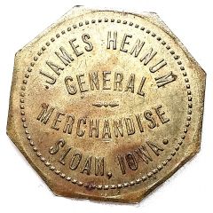 1 Dollar - James Hennum Sloan, Iowa