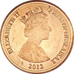 1 Penny - Elizabeth II Barbary Partridge, smaller bust