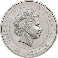 30 Dollars - Elizabeth II 4th Portrait - Koala - Silver Bullion Coin