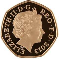50 Pence - Elizabeth II Christopher Ironside, Gold Proof