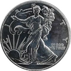 1 Once Silver - 9 Fine Mint Walking Liberty