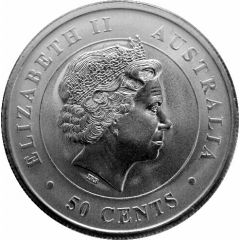 50 Cents - Elizabeth II 4th Portrait - Hammerhead Shark