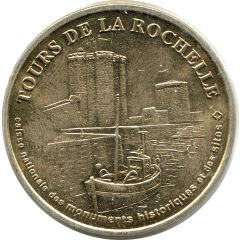Monnaie de Paris Tourist Token - Tours de La Rochelle