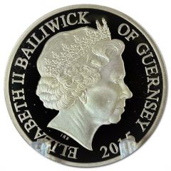 5 pounds - Elizabeth II Winston Churchill, Gold Plated